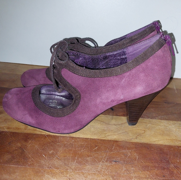 Style & Co Purple Vintage heels - Picture 3 of 7